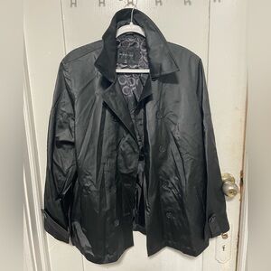 Braetan Charcoal Double-Breasted Trench Coat